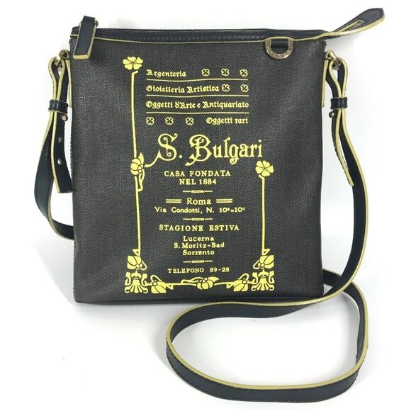 BVLGARI Logo S.Bulgari Bag Pochette Crossbody Shoulder Bag